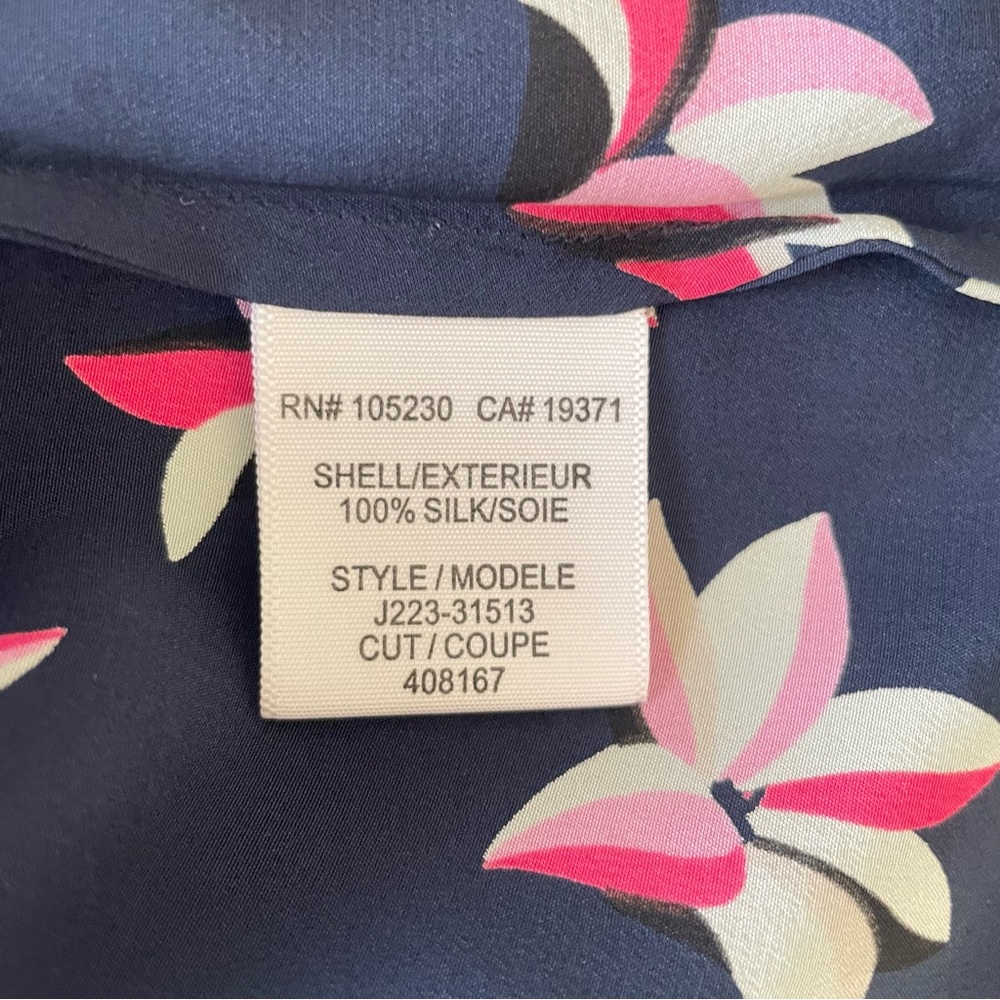 Joie Medina Navy and Pink Tropical Floral Mini Dress - Picture 10 of 10
